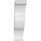 Ekena Millwork 5 1/2-in. W x 18-in. D x 22-in. H Funston Architectural Grade PVC Knee Brace BRCP055X18X22FST - alternate 3